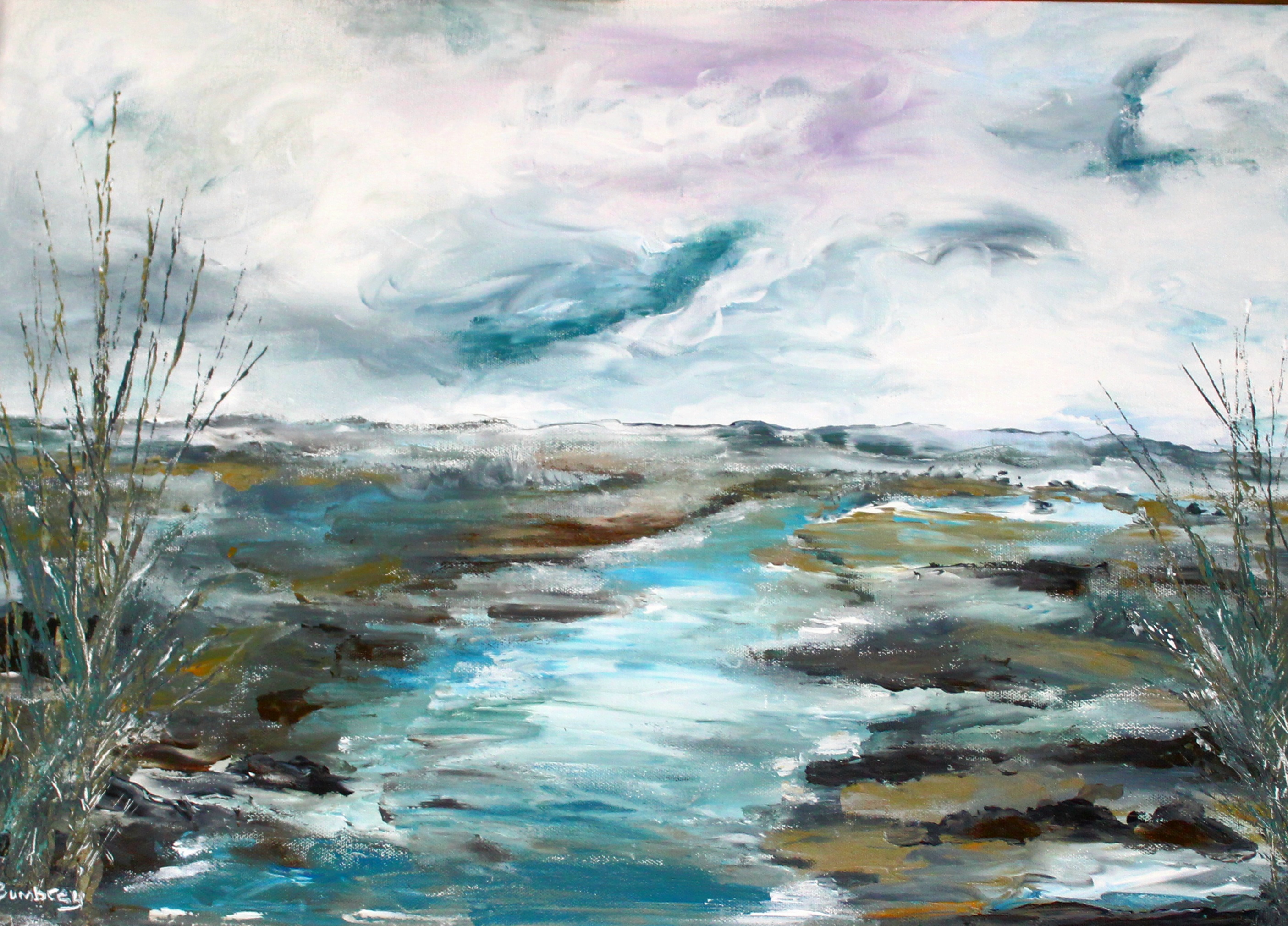 Finger Painted Landscape